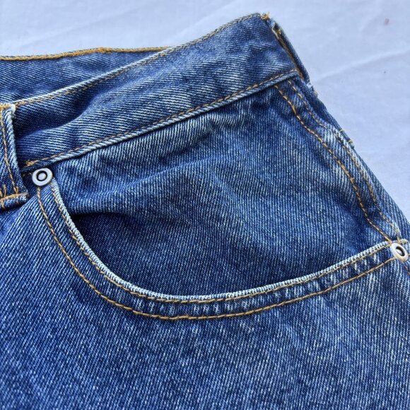 Basic Editions Straight Denim Jeans Men's 38Wx30L Blue Cotton 5 Pockets - Picture 4 of 16